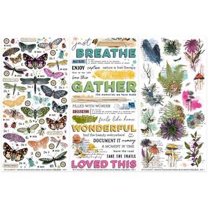 49 and Market - Curiosities In Willow Grove - 6x12 "Essential" Rub-on Transfer Set