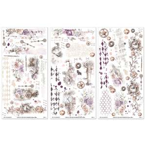 Rubons 49 And Market: 49 and Market - Echoes Of Time - 6x12 Rub-on Transfer Set