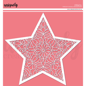 Uniquely Creative: Uniquely Creative - Written In The Stars - Stencil "Starlight Mandala Background"