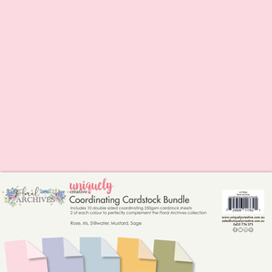 Uniquely Creative - Floral Archives - 12x12 Coordinating Cardstock Bundle (10pk)