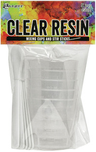 Ranger - Clear Resin Mixing Cups & Sticks (5 each)
