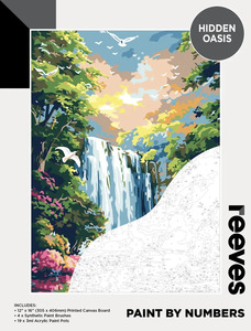 Reeves: Reeves - Paint by Number - Hidden Oasis - 12"x16"