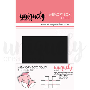 Uniquely Creative: Uniquely Creative - Memory Box Folio - Black (2pk)