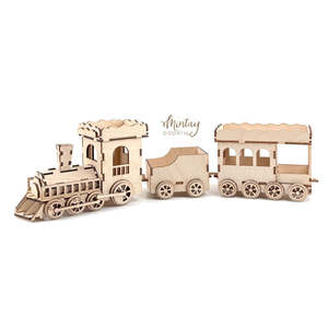 Chipboard Mintay: Mintay Woodies - Decocr - Train