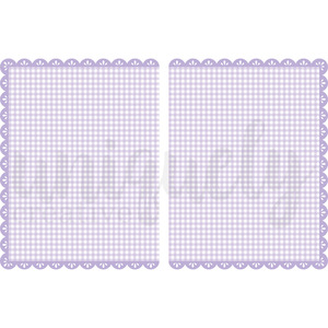 Uniquely Creative - Ultraviolet Delight - Purple Gingham Double Decorative Base Layer