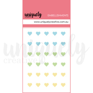Uniquely Creative - Ultraviolet Delight - Dew Drop Heart Stickers - Luminous