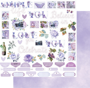 Uniquely Creative - Ultraviolet Delight - 12x12 Pattern Paper - Simple Life