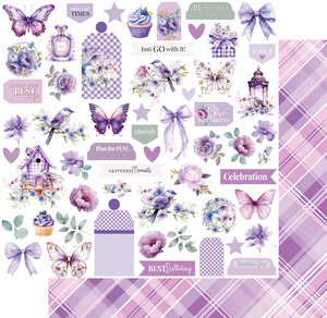 Uniquely Creative - Ultraviolet Delight - 12x12 Pattern Paper - Living Life's Moments