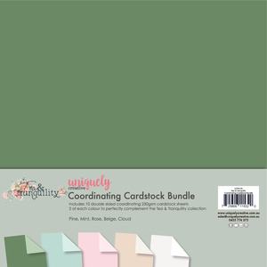 Uniquely Creative - Tea & Tranquility - 12x12 Coordinating Cardstock Bundle (10pk)
