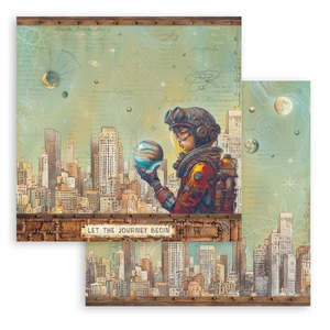 Stamperia - A New Beginning - 12x12 Paper "Skyline"