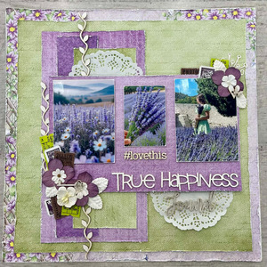 Kits Scrapbooking Model Planes Cars Tanks Scrapbooking Layouts: True Happiness Layout Kit Based on Dusty Attic Layout by Jen Hedger