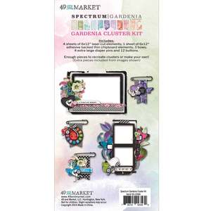 Kits Scrapbooking Model Planes Cars Tanks Scrapbooking Layouts: 49 and Market - Spectrum Gardenia - Cluster Kit