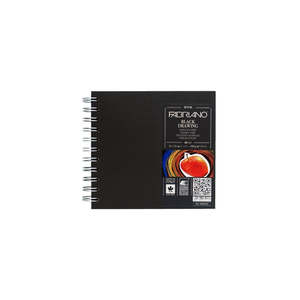 Fabriano - Black Drawing Book 190gsm Square (15x15cm)
