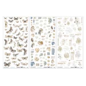 49 and Market - Faded Memory Lane - 6x12 Blendable Rub-on Transfer Set