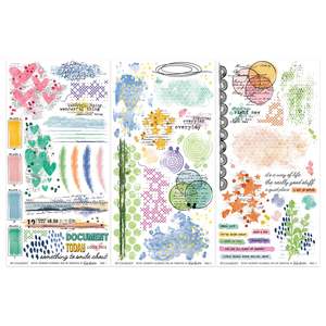 49 and Market - Artful Moments - 6x12 Blendable Rub-on Transfer Set