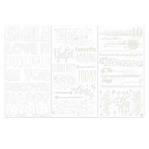 Rubons 49 And Market: 49 and Market - 6x12 Irresistible Rub-On Transfer Set - Words
