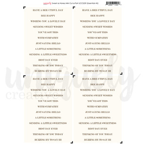 **Pre-Order** Uniquely Creative - Sweet As Honey - A4 Mini Cut-A-Part Sheet (ETA&hellip;