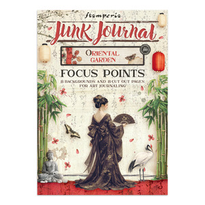 Stamperia - Oriental Garden - Junk Journal Focus Points A5 Book (Backgrounds & L&hellip;