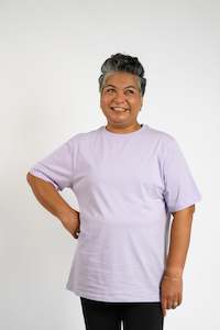 Embrace: LuxeFit Oversize Tee - Lilac
