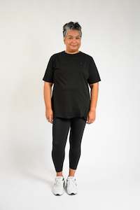 Embrace: LuxeFit Oversize Tee - Black