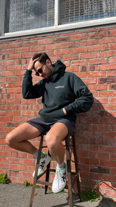 Products: EP1 Relax Hoodie Pine Green Emergent Performance