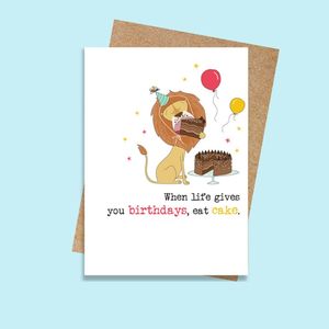 Dandelion Stationery: DSWW1141 Birthdays - Eat Cake (6 pack)