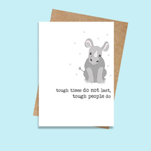 Dandelion Stationery: SCDSWW926 Tough people rhino (6 pack)