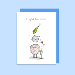 Thank You: WT266 Congrat-ewe-lations (6 pack)