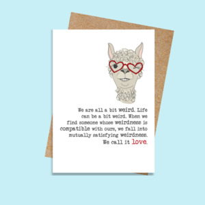 Love: SCDSWW637 We're all a bit weird (6 pack)