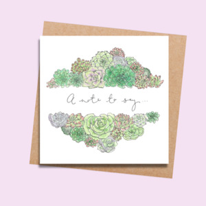 RR32 Little Note Succulents (6 pack)