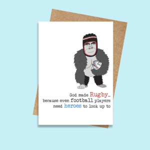 Humour: SCDSWW883 God made Rugby (6 pack)