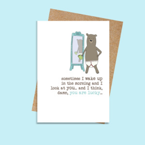 Valentines Day: DSWW698 Damn, you're lucky (6 pack)