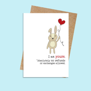 DSWW634 I am yours - no refunds (6 pack)