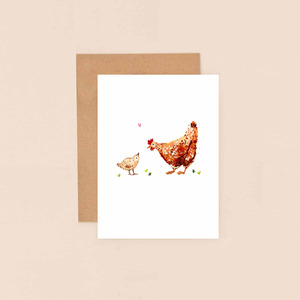 Mothers Day: LMDBIJ70 Mother hen and chick (6 pack)