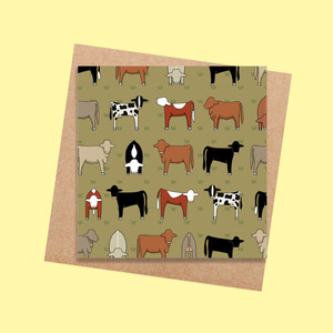 Red Tractor Designs: RTD37 Mixed Cows (6 pack)