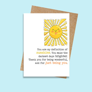 Dandelion Stationery: DSWW1223 Definition of sunshine (6 pack)