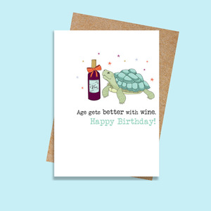 Dandelion Stationery: DSWW1210 Age gets better with wine (6 pack)