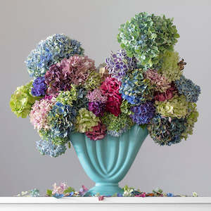 Floral Portraits: Blue Teal