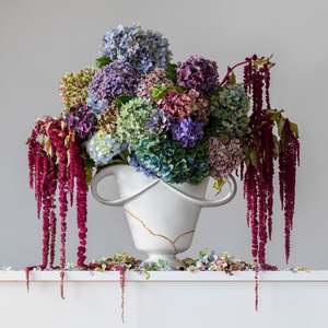 30 Off Artworks: Hydrangeas & Love Lies Bleeding 1.12pm (without bird)