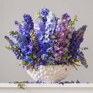 30 Off Artworks: Delphiniums 8.22am