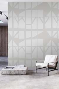 Geo-graphic Wallpaper - Silver