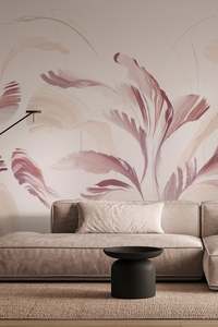 Pink Purple: Swirl Wallpaper - Plum
