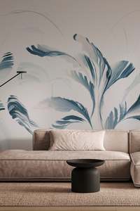 Swirl Wallpaper - Blue