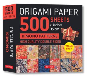 Origami: Origami Paper 500 sheets Kimono Flowers(15 cm): Tuttle Origami Paper