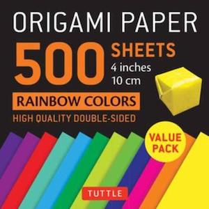 Origami: Origami Paper 500 sheets Rainbow Colours (10 cm): Tuttle Origami Paper