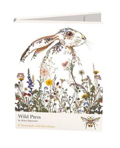 Notecards And Writing Sets: Wild Press by Helen Ahpornsiri : 8 Notecards and Envelopes
