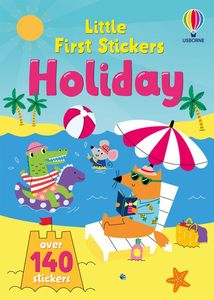 Sticker Colouring: Little First Stickers: Holiday - Usborne