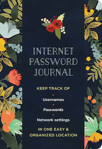 Notecards And Writing Sets: Internet Password Book - Modern Floral