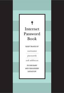 Notecards And Writing Sets: Internet Password Book