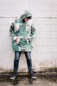 Scribbler Raincoats: Raincoat - Scribbler Olive Mist, Unisex Oversized Anorak